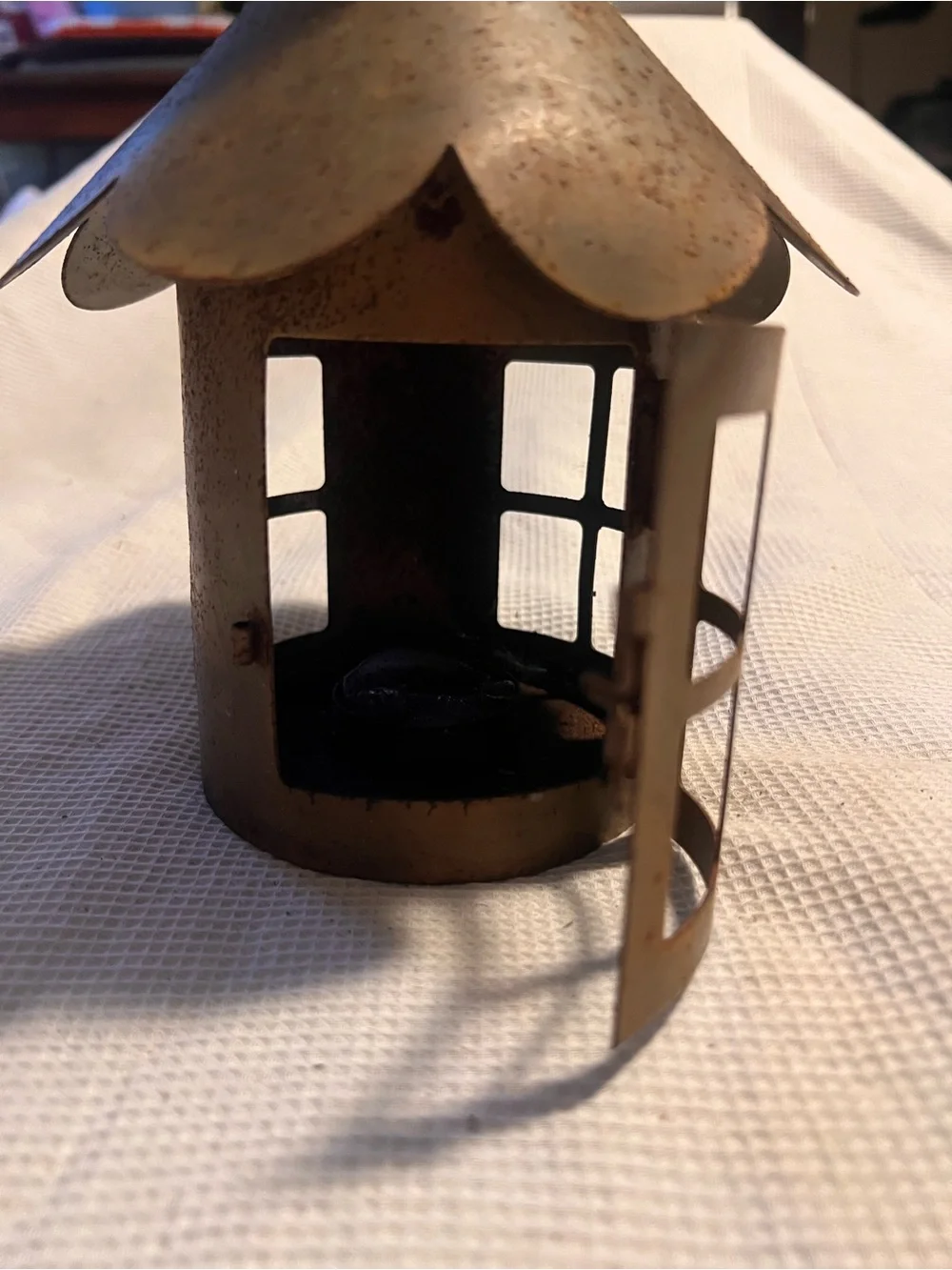 Metal 🐴 Weathervane Lantern Weathered Copper Patina Farmhouse Western Vintage